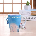 Decorative ceramic animal mug,ceramic dog mug for wholesale